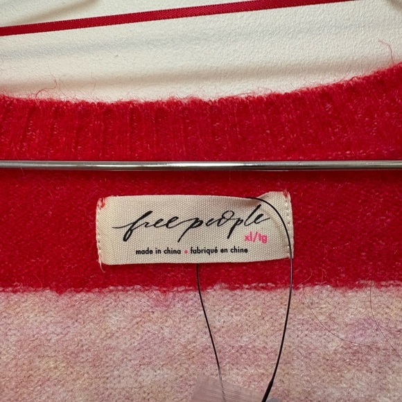 NWT Free People School Girl SoftSpun Striped Cardi Size XL - Picture 10 of 14